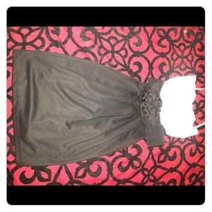 Black and cream dress